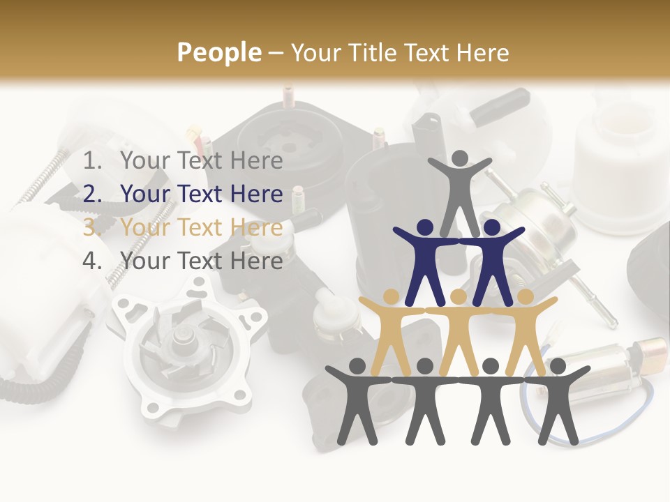 Car Plastic Mechanical PowerPoint Template