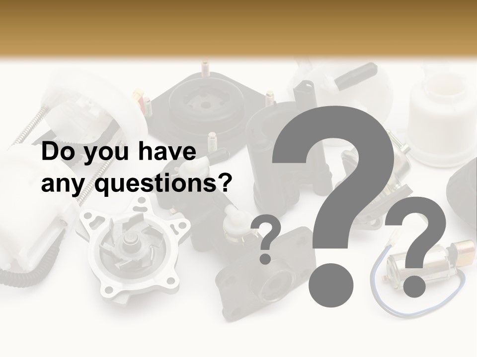 Car Plastic Mechanical PowerPoint Template