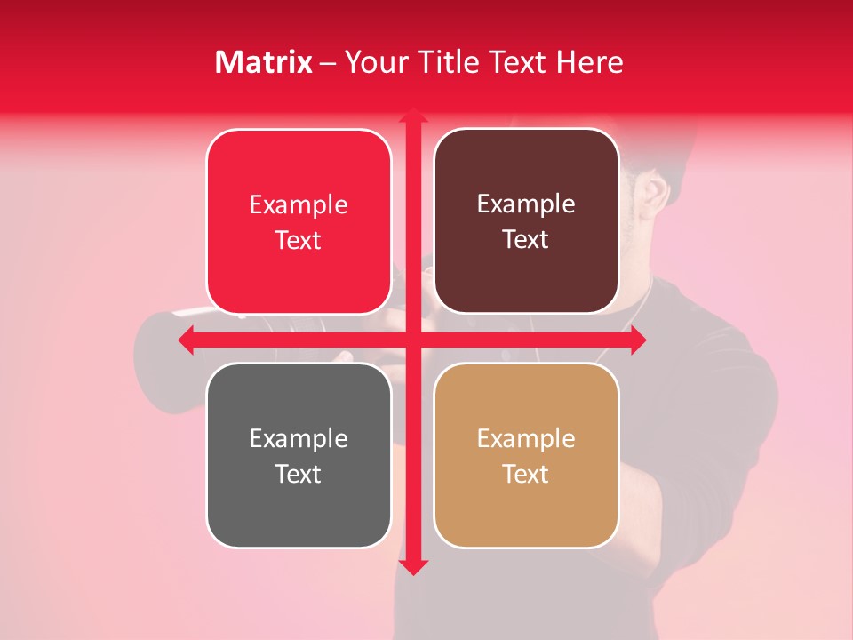 Hand Photograph Guy PowerPoint Template