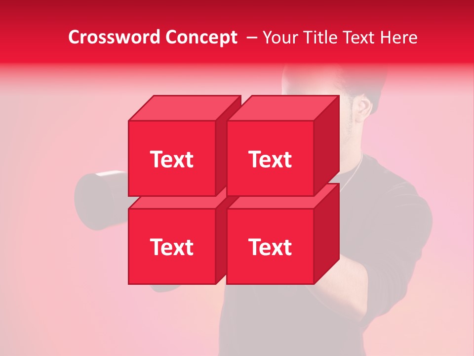 Hand Photograph Guy PowerPoint Template