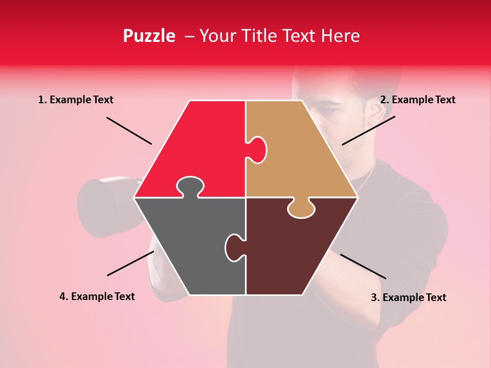 Hand Photograph Guy PowerPoint Template