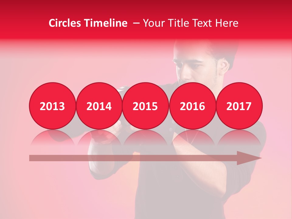 Hand Photograph Guy PowerPoint Template