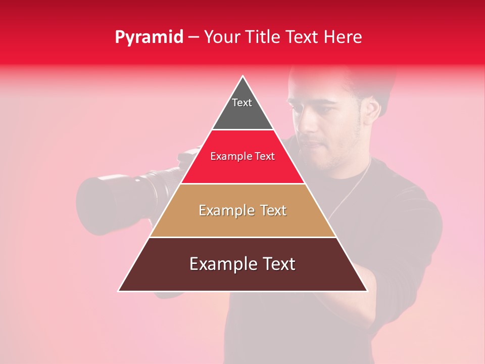 Hand Photograph Guy PowerPoint Template