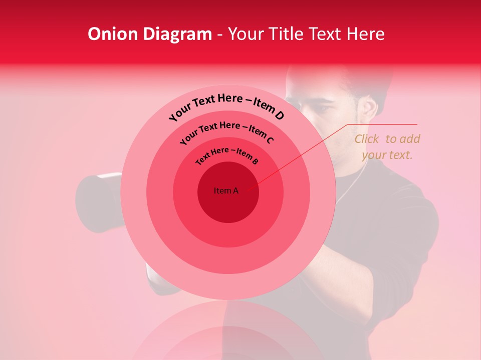 Hand Photograph Guy PowerPoint Template