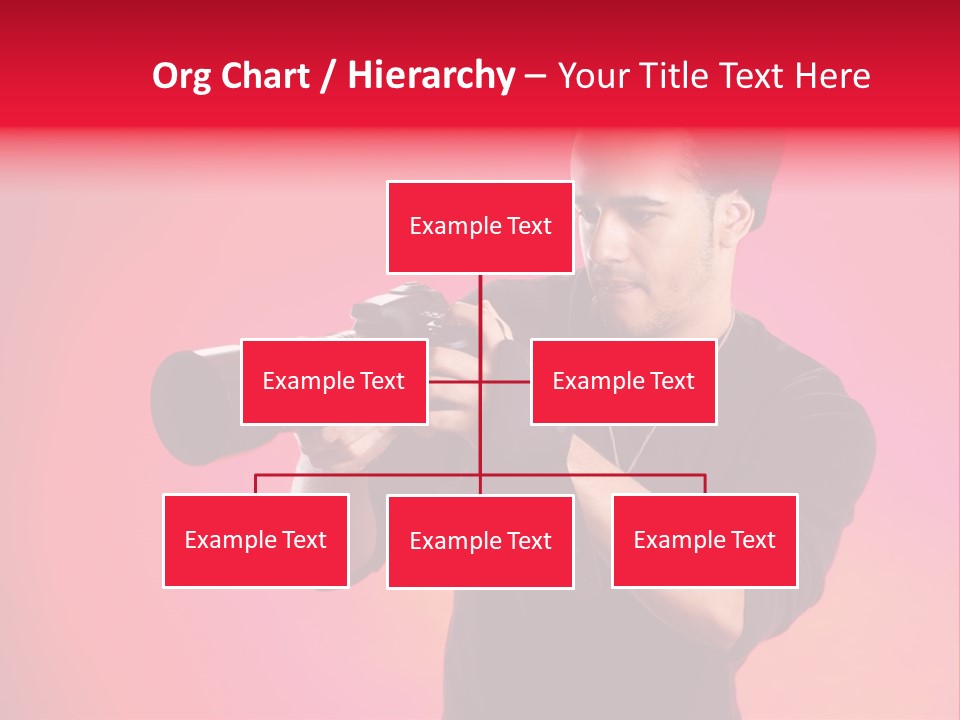 Hand Photograph Guy PowerPoint Template