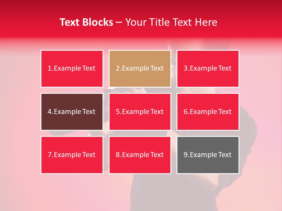 Hand Photograph Guy PowerPoint Template