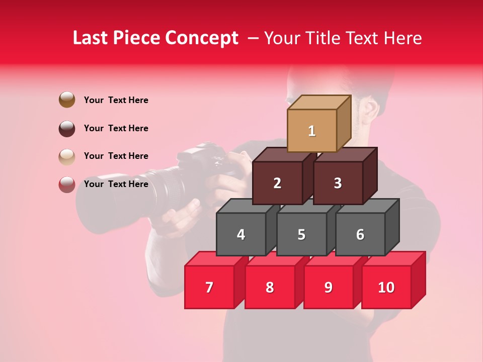 Hand Photograph Guy PowerPoint Template