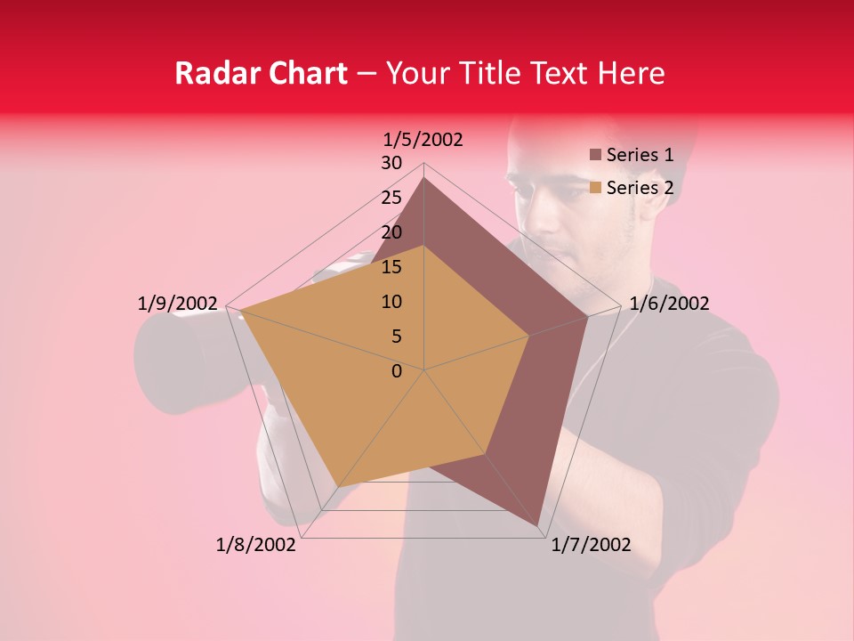 Hand Photograph Guy PowerPoint Template