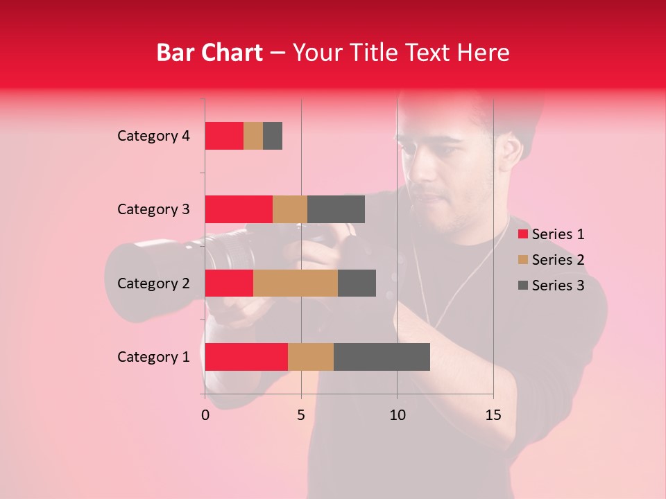 Hand Photograph Guy PowerPoint Template