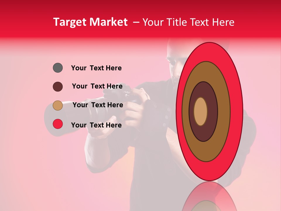 Hand Photograph Guy PowerPoint Template