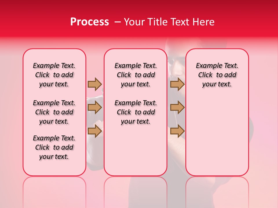 Hand Photograph Guy PowerPoint Template