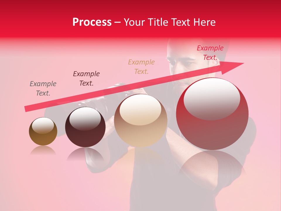 Hand Photograph Guy PowerPoint Template