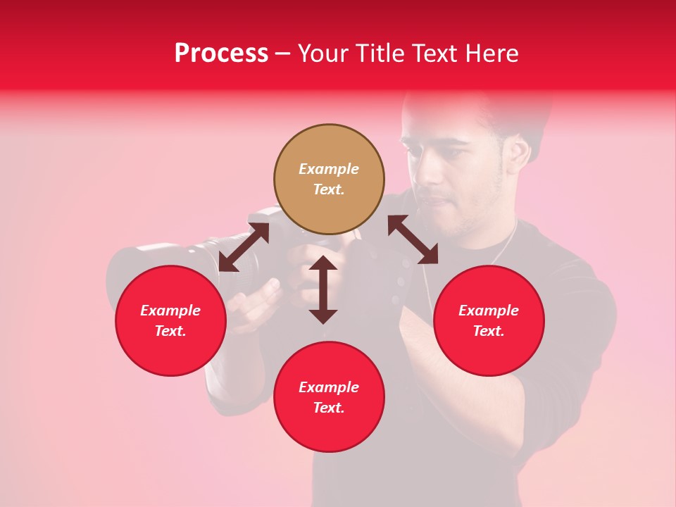 Hand Photograph Guy PowerPoint Template