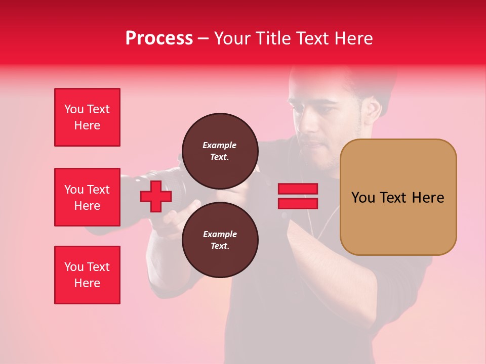 Hand Photograph Guy PowerPoint Template