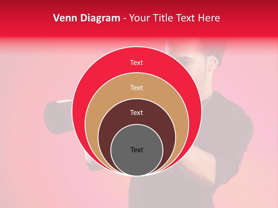 Hand Photograph Guy PowerPoint Template