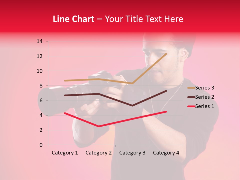 Hand Photograph Guy PowerPoint Template