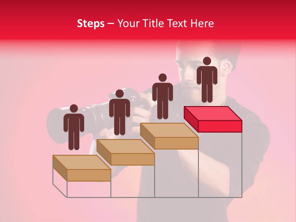 Hand Photograph Guy PowerPoint Template