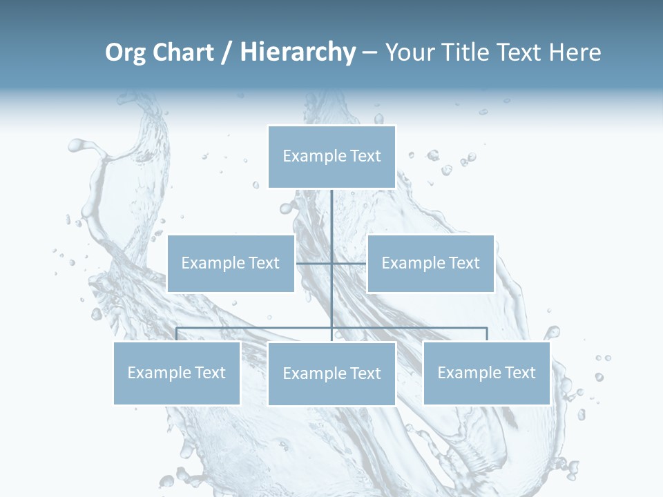 Liquid Isolated Blue PowerPoint Template