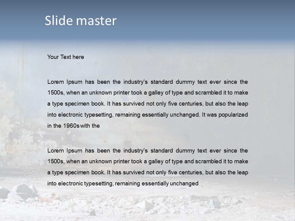 Dirty Steel Urban PowerPoint Template