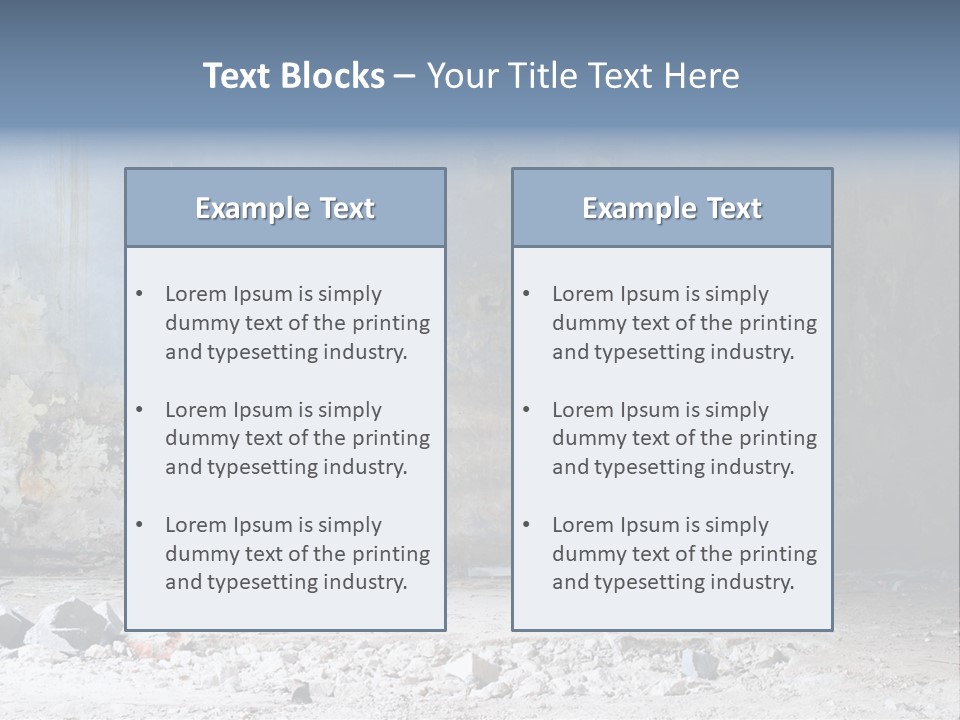 Dirty Steel Urban PowerPoint Template