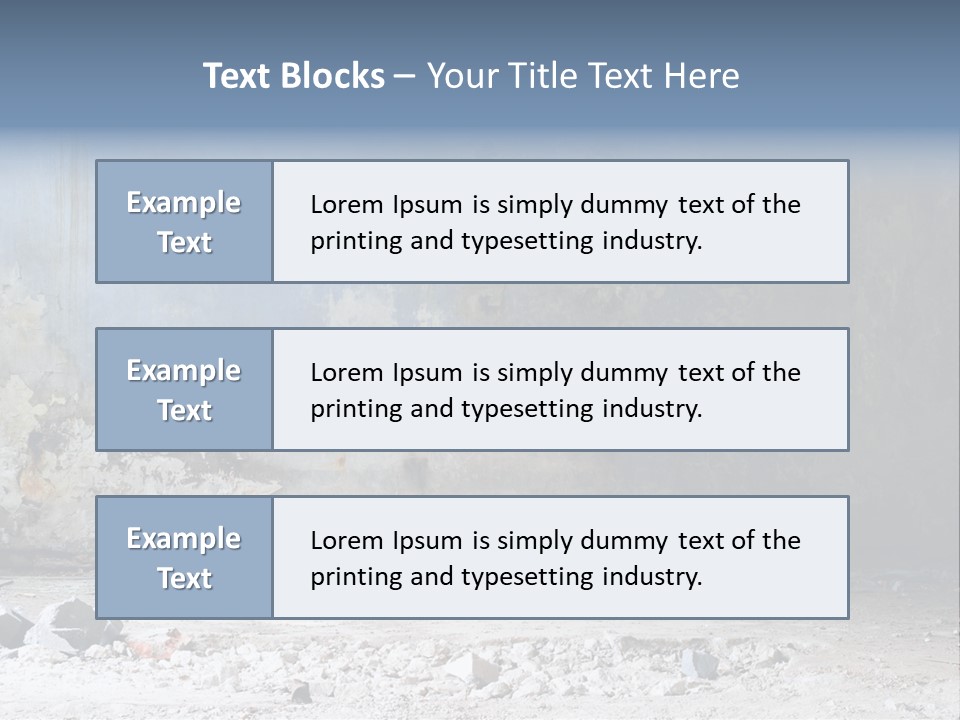 Dirty Steel Urban PowerPoint Template