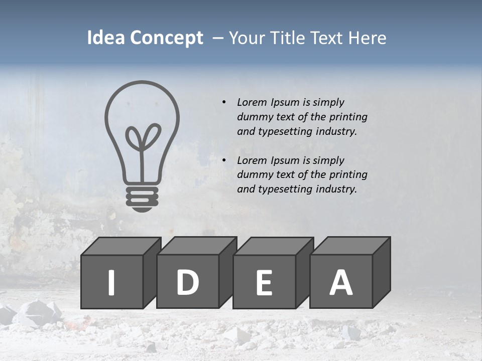 Dirty Steel Urban PowerPoint Template