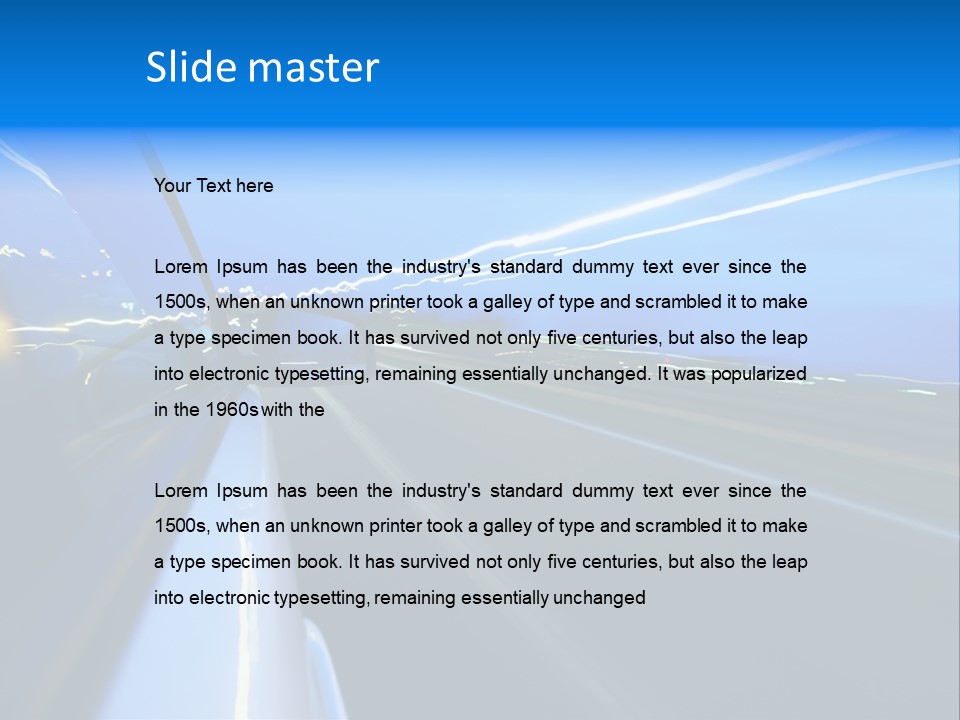 Traffic Metal Glass PowerPoint Template