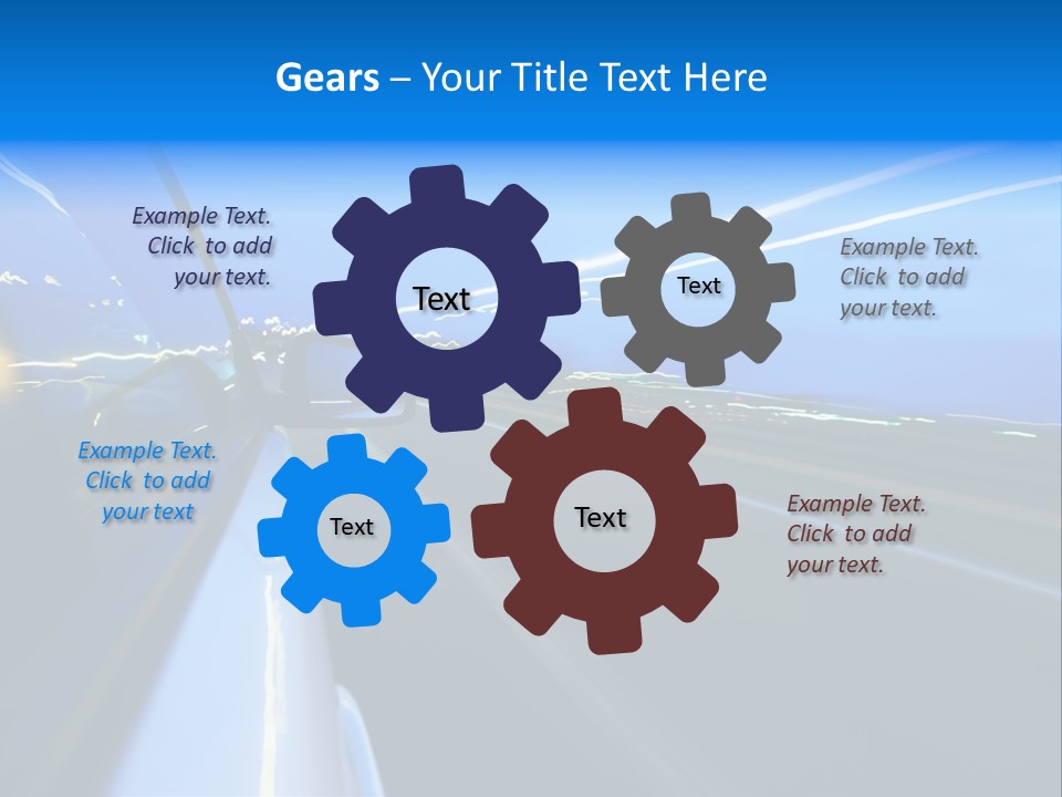 Traffic Metal Glass PowerPoint Template