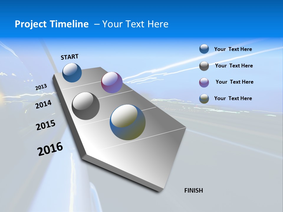 Traffic Metal Glass PowerPoint Template