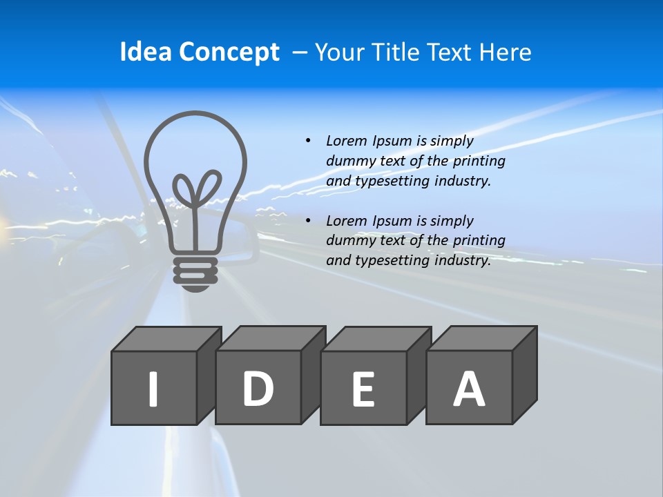Traffic Metal Glass PowerPoint Template