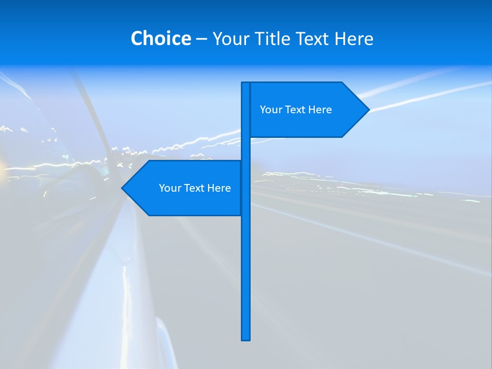Traffic Metal Glass PowerPoint Template