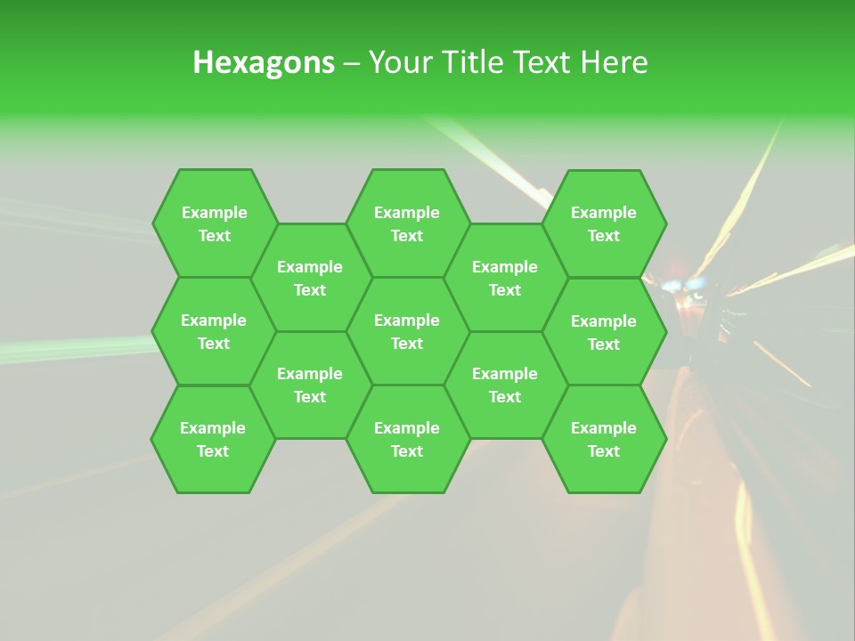 Drive Dark Reflection PowerPoint Template