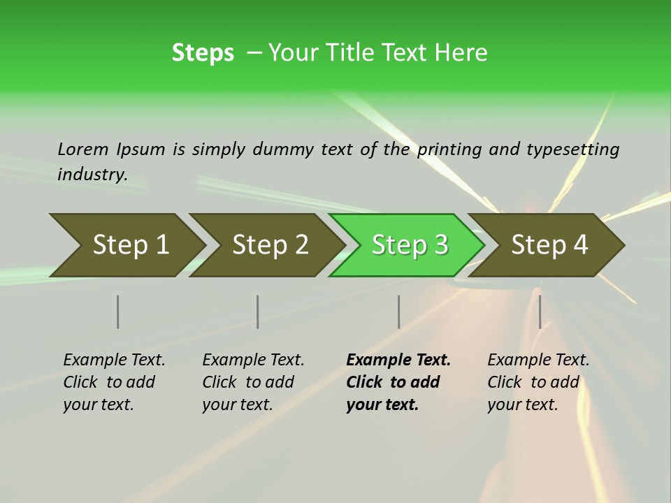 Drive Dark Reflection PowerPoint Template