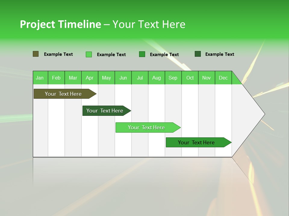 Drive Dark Reflection PowerPoint Template