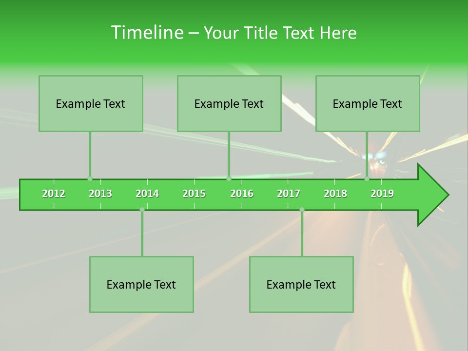 Drive Dark Reflection PowerPoint Template