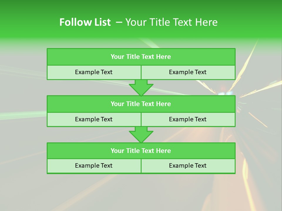 Drive Dark Reflection PowerPoint Template