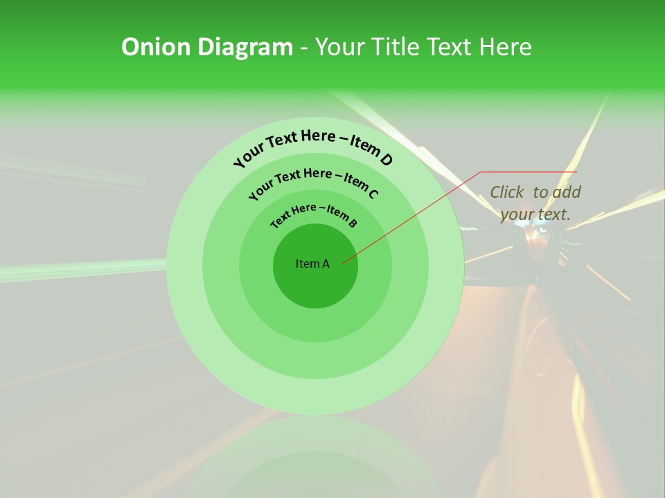Drive Dark Reflection PowerPoint Template