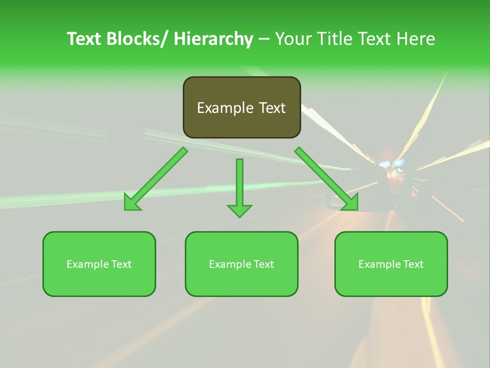 Drive Dark Reflection PowerPoint Template