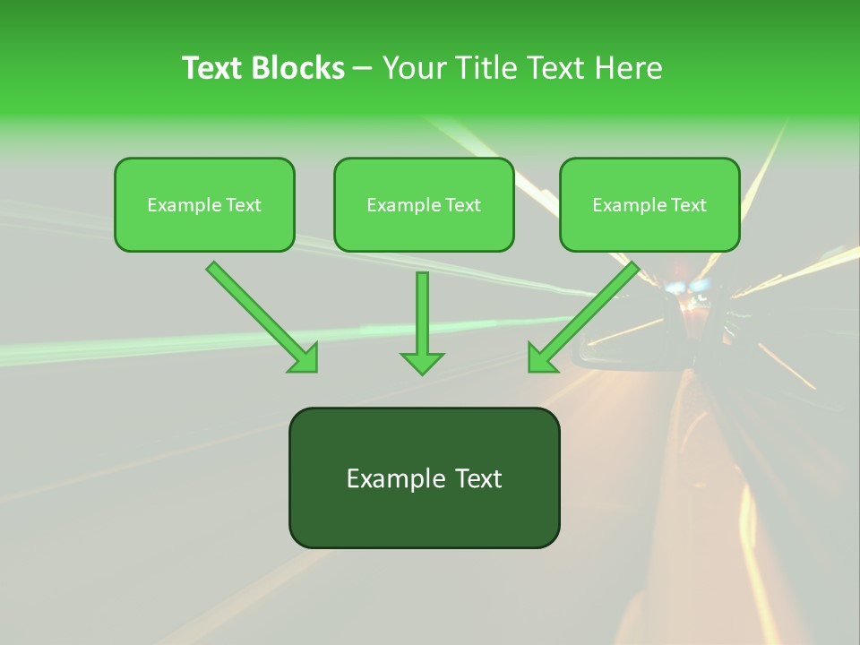 Drive Dark Reflection PowerPoint Template