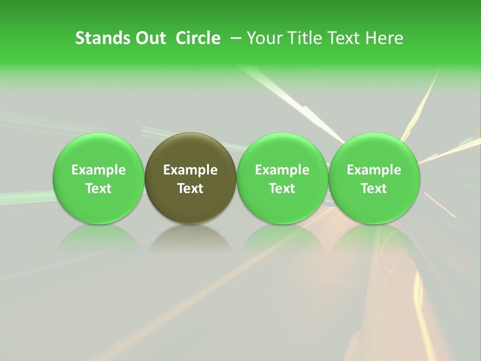 Drive Dark Reflection PowerPoint Template