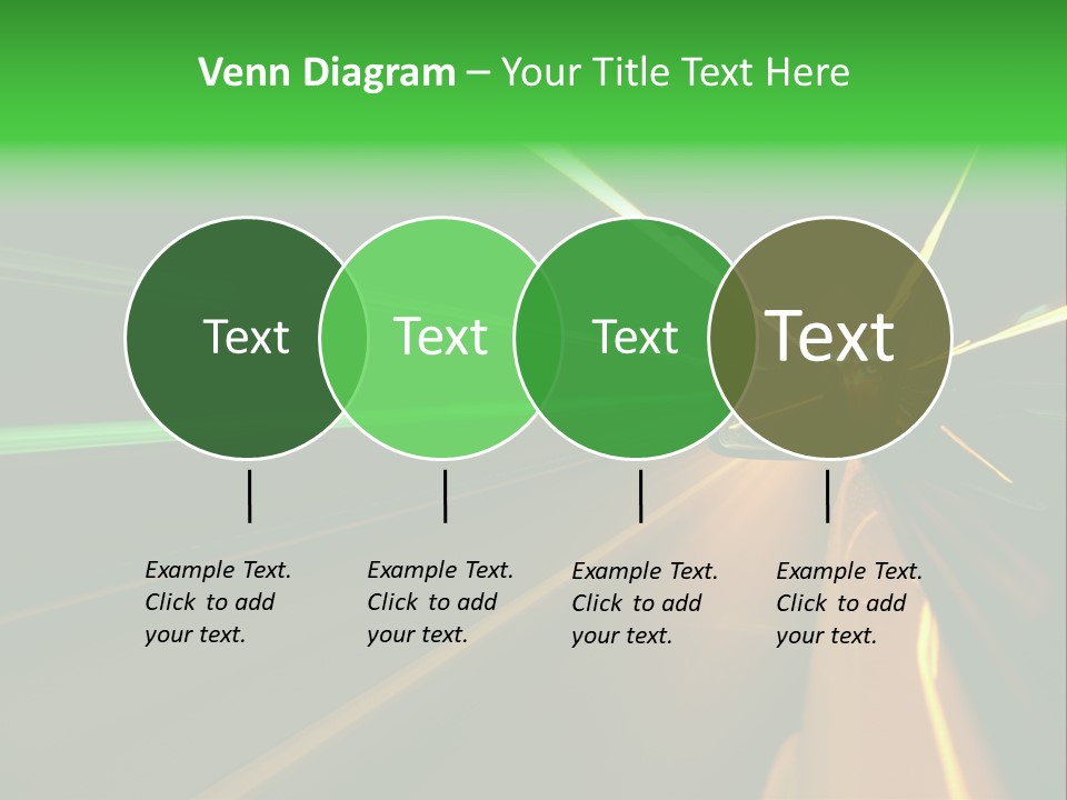 Drive Dark Reflection PowerPoint Template