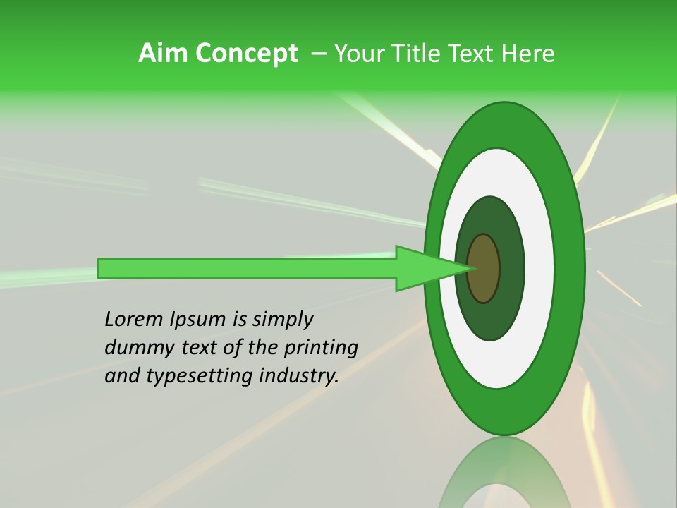 Drive Dark Reflection PowerPoint Template