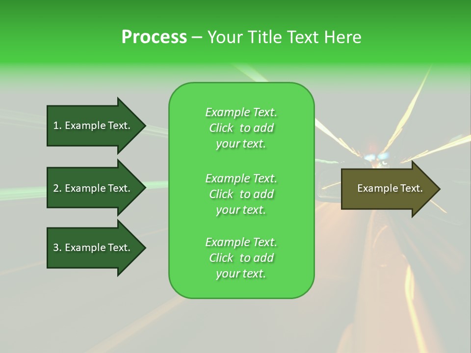 Drive Dark Reflection PowerPoint Template