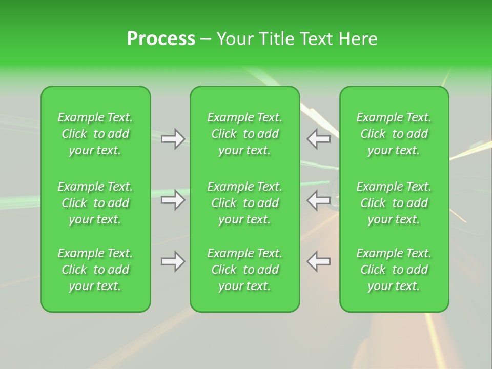 Drive Dark Reflection PowerPoint Template