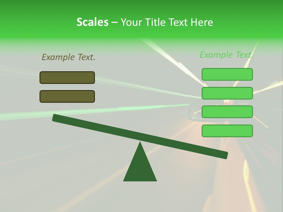 Drive Dark Reflection PowerPoint Template