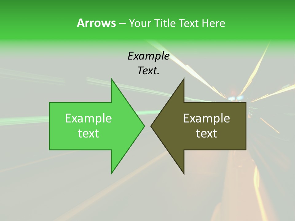 Drive Dark Reflection PowerPoint Template