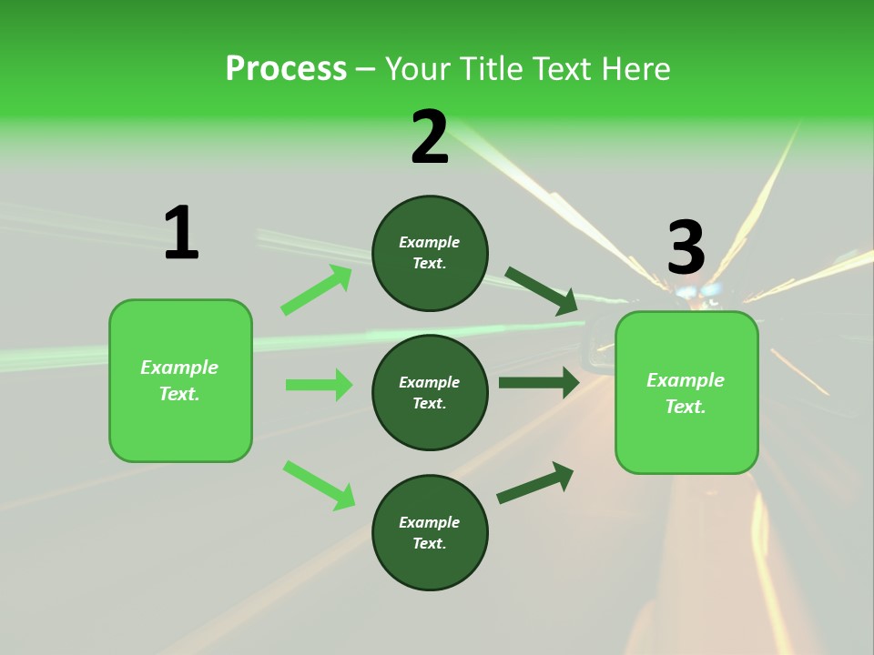 Drive Dark Reflection PowerPoint Template