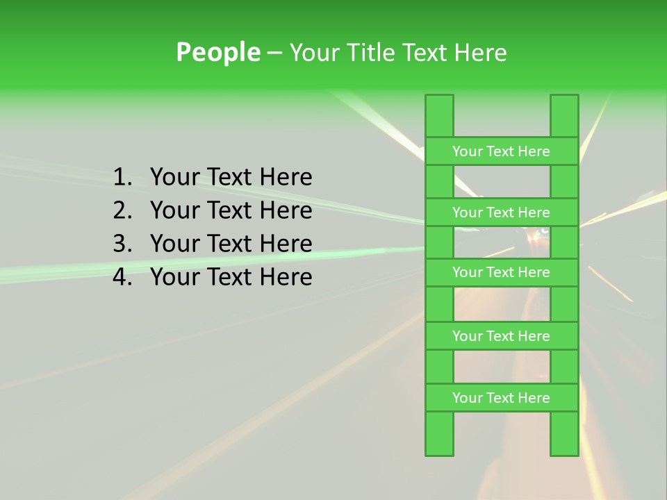 Drive Dark Reflection PowerPoint Template