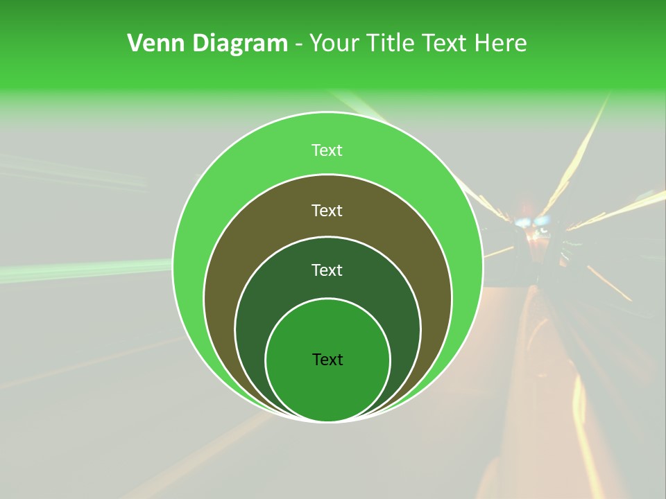 Drive Dark Reflection PowerPoint Template