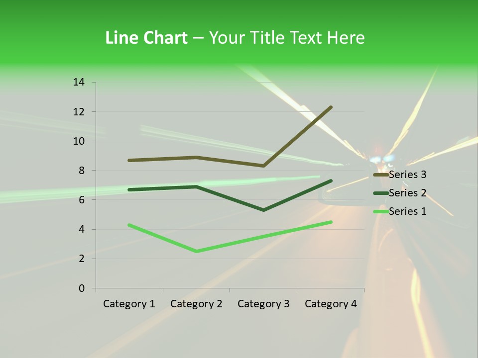 Drive Dark Reflection PowerPoint Template